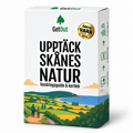 Upptäck Skånes Natur – nya förpackningens framsida