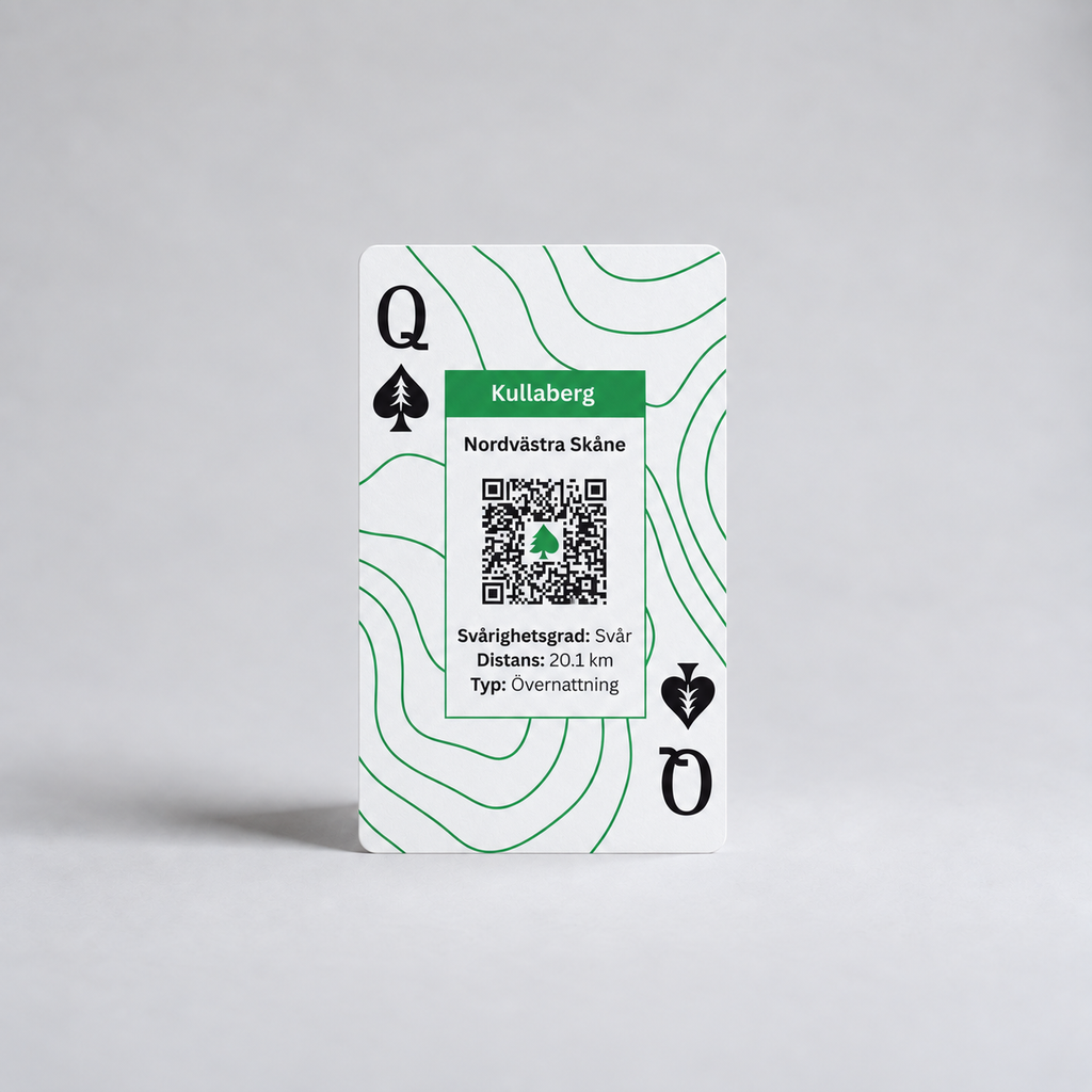 Nya Skånekortleken – kort med Kullaberg och QR-guide